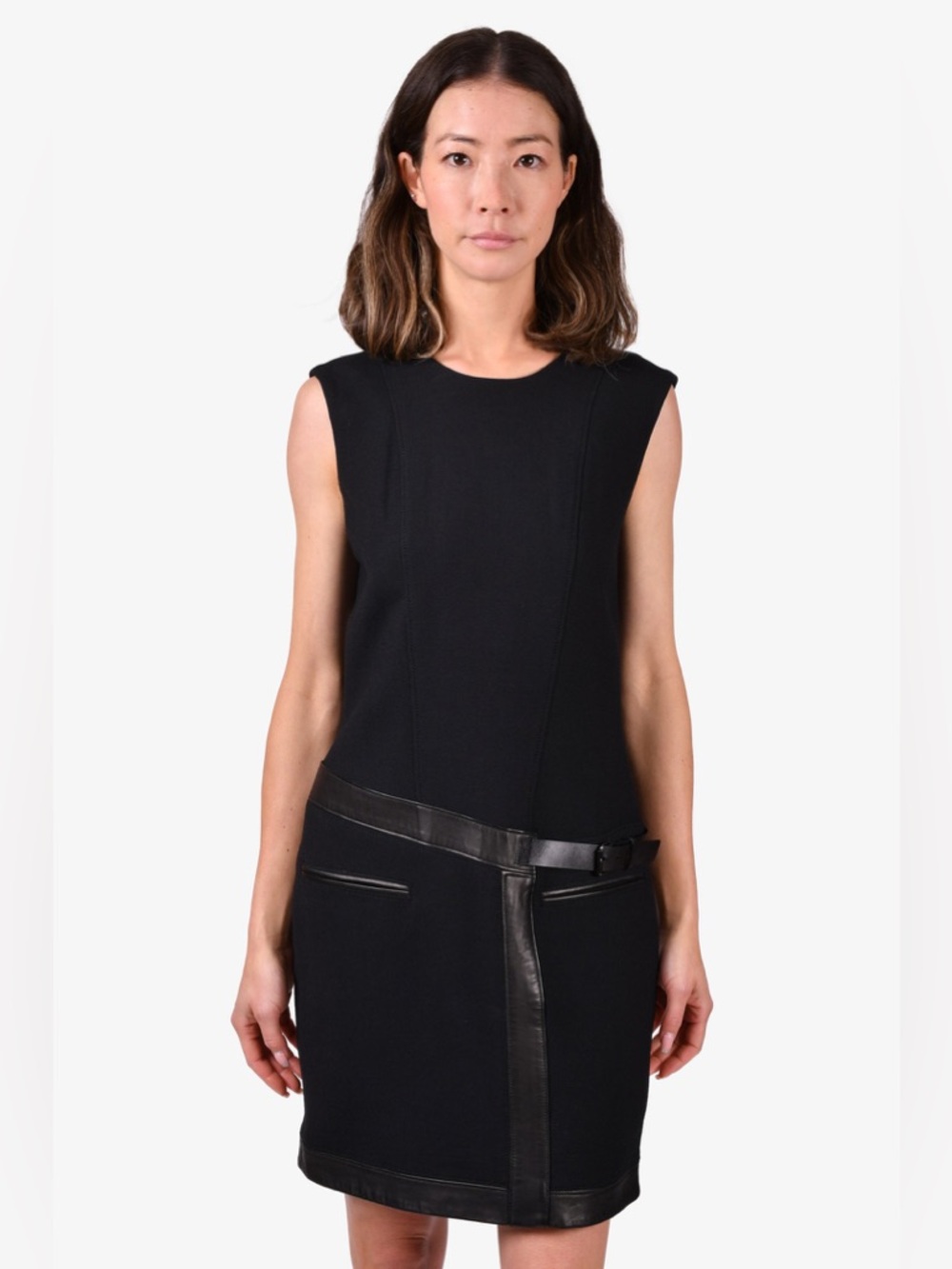Helmut Lang Sleeveless Sheath Mini Dress in Black 2